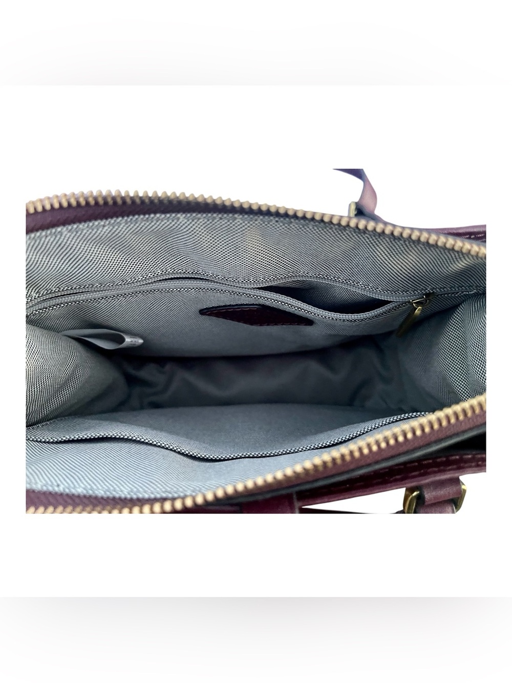 Fossil Small Crossbody Satchel in Deep Berry Purple - Picture 8 of 9